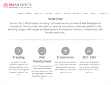 Tablet Screenshot of dreameffectsmedia.com